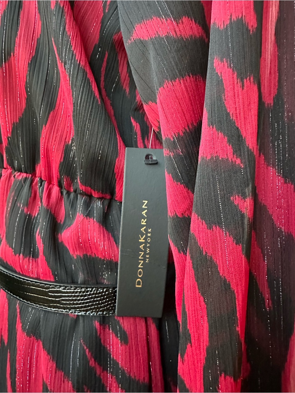 NWT Donna Karen New York Red Women’s Elegant Dress Size 10 - Picture 8 of 9